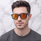 Sunglasses For Men With Orange Mercury Glass & Black Frame 2140 Wayfarer Sunglass By Sunglasses Deal