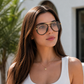 Sunglasses For Men With Clear Glass & Golden Frame 4414 Aviator Oval Sunglass By Sunglasses Deal