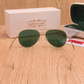 Sunglasses For Men With Green Glass & Golden Frame 3026 Aviator Sunglass By Sunglasses Deal