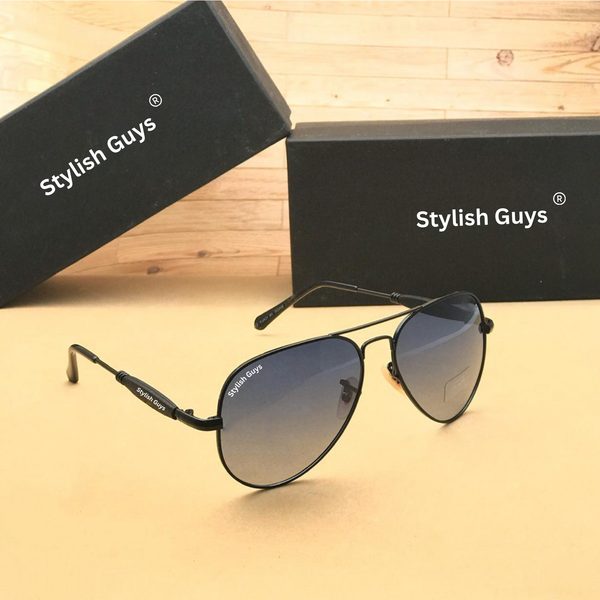 Top Trendy Hot New Stylish Attractive Blue Shade & Black 3517 Evergreen UV Protected Sunglasses For King's Men & Women