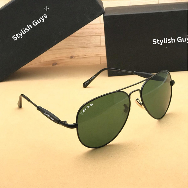Top Trendy Hot New Stylish Attractive Green & Black 3517 Evergreen UV Protected Sunglasses For King's Men & Women