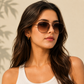 Sunglasses For Men With Brown Shade Glass & Brown Frame 3136 Square Sunglass By Sunglasses Deal