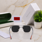 Sunglasses For Men With Black Glass & Grey Frame 04 Square Polarized Sunglass By Sunglasses Deal