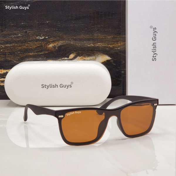 New Fancy Square Trending Latest Fixed Nosed With Metal Frame Hot Favorite Sunglass For Men, Women & Unisex. ( SG - 4487 )