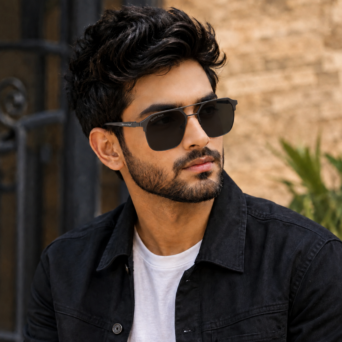 Sunglasses For Men With Black Glass & Grey Frame 04 Square Polarized Sunglass By Sunglasses Deal