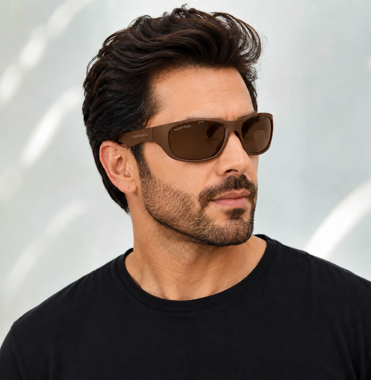 Sunglasses For Men With Brown Glass & Brown Frame 2053 Sport Sunglass By Sunglasses Deal