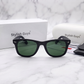 Sunglasses For Men With Green Glass & Black Frame 2140 Wayfarer Sunglass By Sunglasses Deal