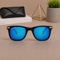 Sunglasses For Men With Aqua Blue Mercury Glass & Golden Frame 2148 Square Sunglass By Sunglasses Deal