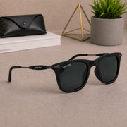Sunglasses For Men With Black Glass & Black Frame 2148 Square Sunglass By Sunglasses Deal