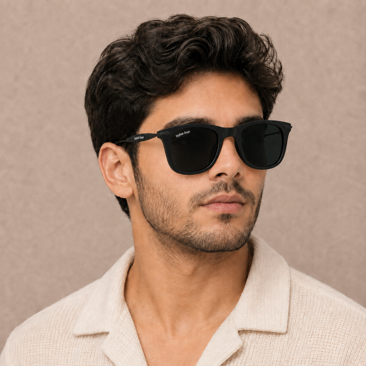 Sunglasses For Men With Black Glass & Black Frame 2148 Square Sunglass By Sunglasses Deal