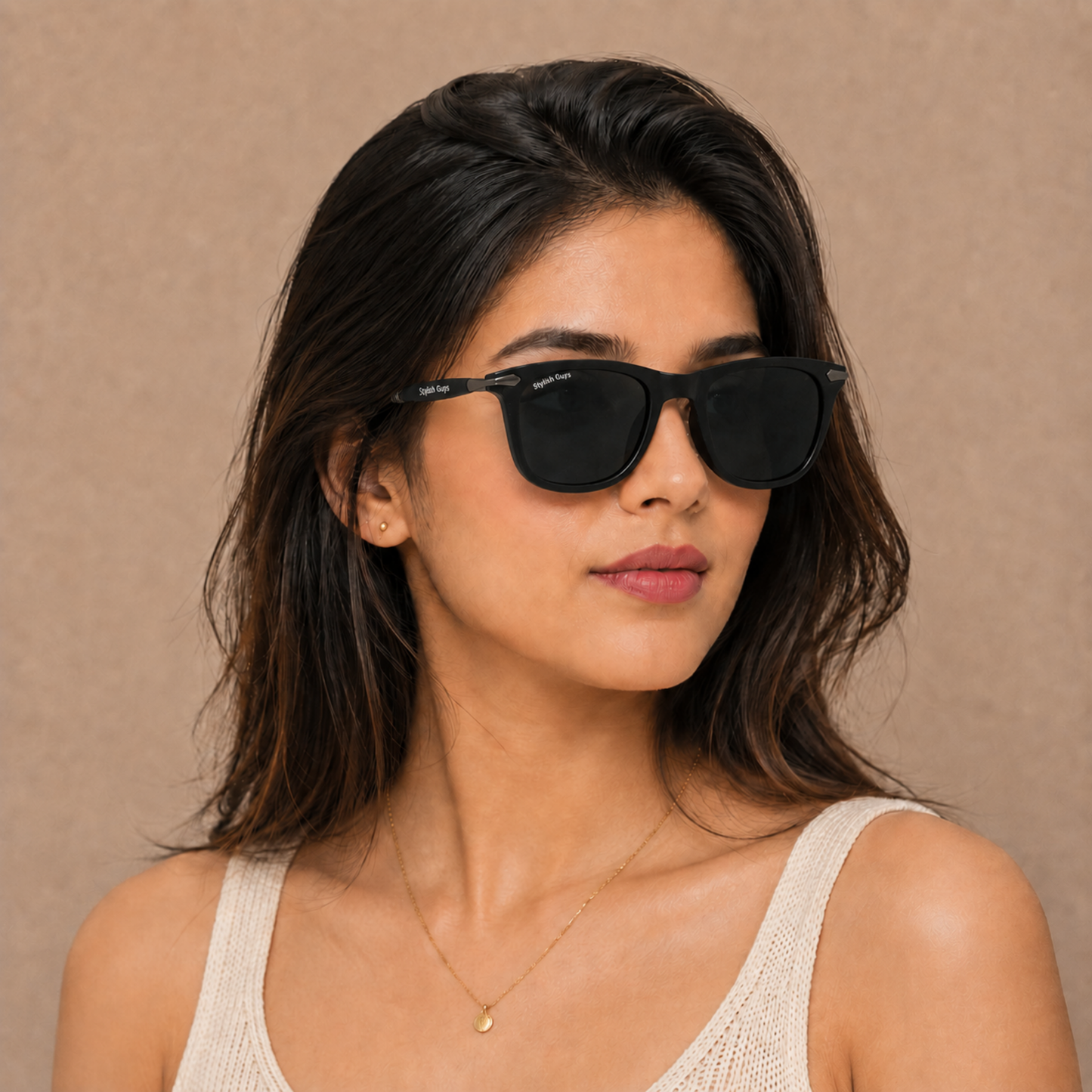 Sunglasses For Men With Black Glass & Black Frame 2148 Square Sunglass By Sunglasses Deal