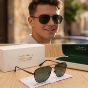 Sunglasses For Men With Black Glass & Black Frame 6060 Square Sunglass By Sunglasses Deal