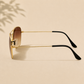 Sunglasses For Men With Brown Shade Glass & Golden Frame 3136 Square Sunglass By Sunglasses Deal