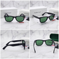 Sunglasses For Men With Green Glass & Black Frame 2140 Wayfarer Sunglass By Sunglasses Deal