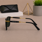 Sunglasses For Men With Green Glass & Golden Frame 2148 Square Sunglass By Sunglasses Deal
