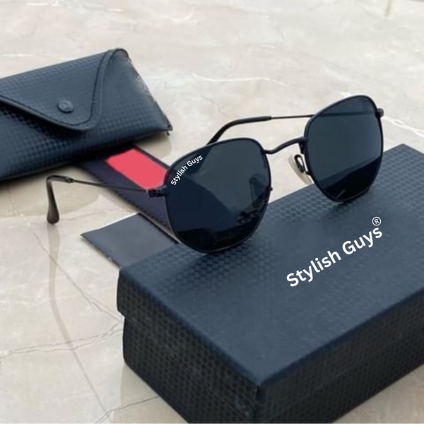 New Fancy Latest Flexible Nosed Trending B2 Hexagaon With Metal Frame Hot Favourite Sunglass For Men, Women & Unisex. ( SG - 3548 )