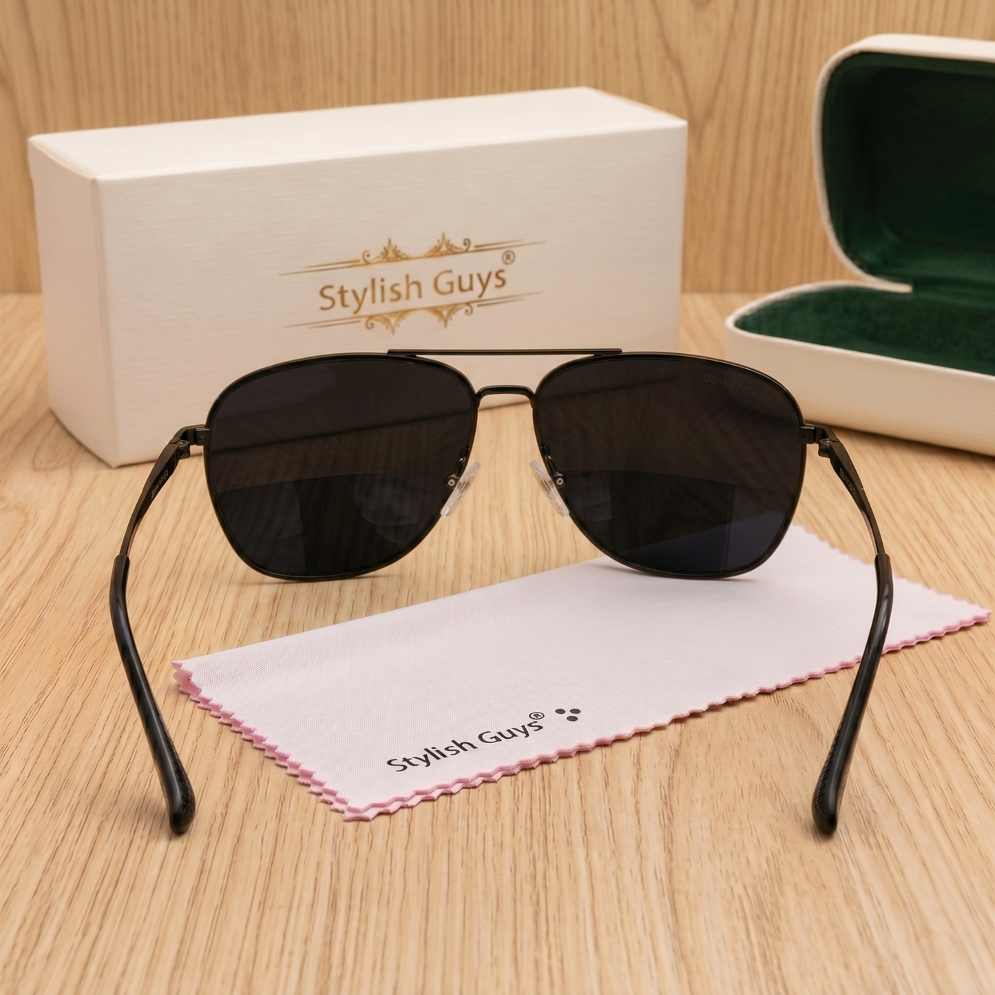 Sunglasses For Men With Black Glass & Black Frame 6060 Square Sunglass By Sunglasses Deal