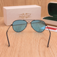 Sunglasses For Men With Blue Candy Glass & Black Frame 3026 Aviator Sunglass By Sunglasses Deal