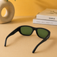 Sunglasses For Men With Green Glass & Black Frame 2053 Sport Sunglass By Sunglasses Deal
