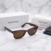Sunglasses For Men With Brown Glass & Brown Frame 2140 Wayfarer Sunglass By Sunglasses Deal