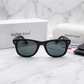 Sunglasses For Men With Black Glass & Black Frame 2140 Wayfarer Sunglass By Sunglasses Deal