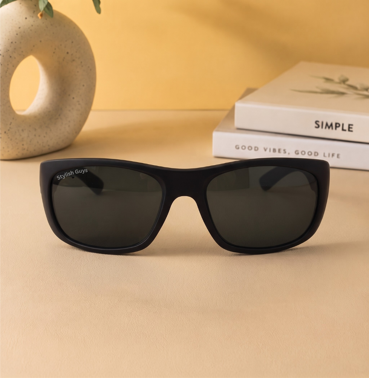 Sunglasses For Men With Black Glass & Black Frame 2053 Sport Sunglass By Sunglasses Deal