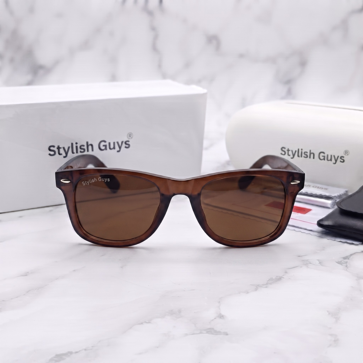 Sunglasses For Men With Brown Glass & Brown Frame 2140 Wayfarer Sunglass By Sunglasses Deal