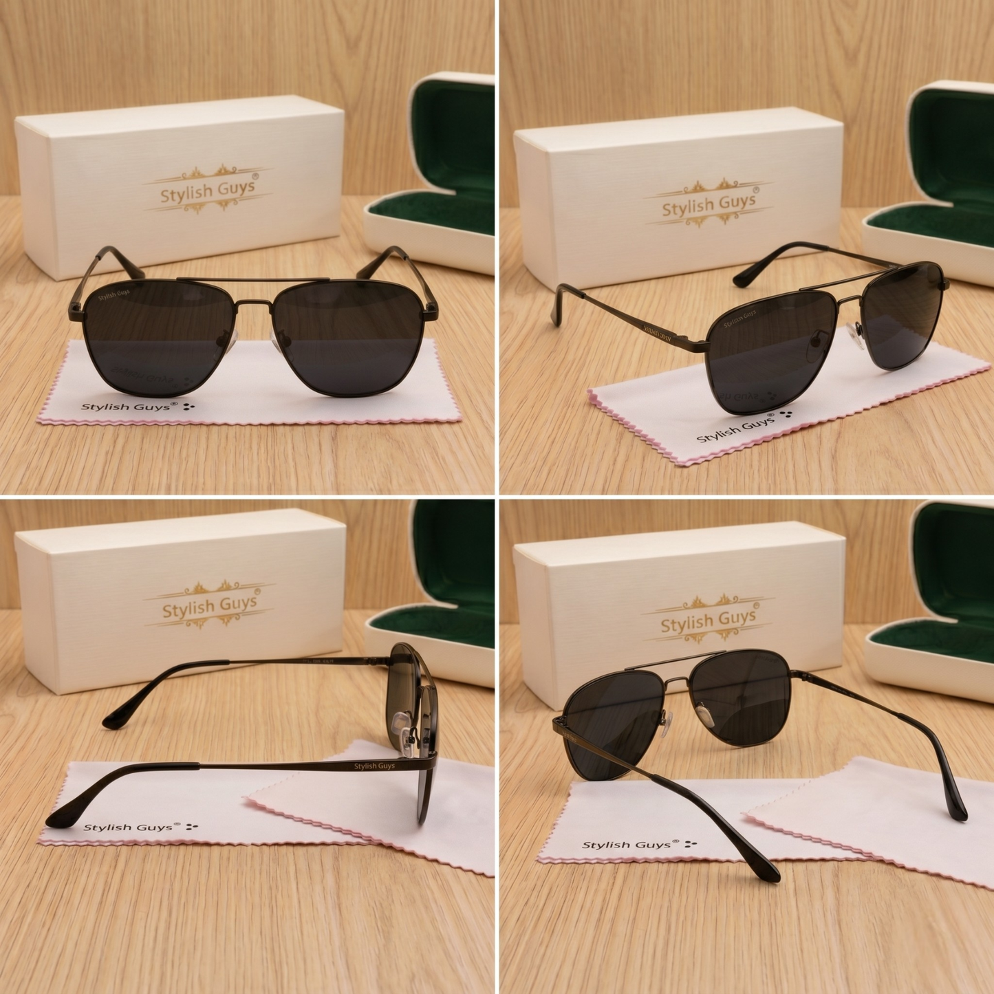Sunglasses For Men With Black Glass & Black Frame 6060 Square Sunglass By Sunglasses Deal