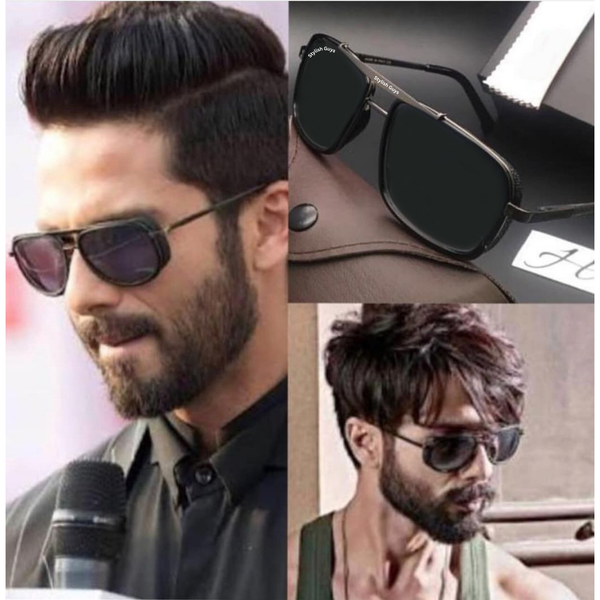Top Trendy Hot New Stylish Attractive Black & Black 4413 Evergreen UV Protected Sunglasses For King's Men & Women