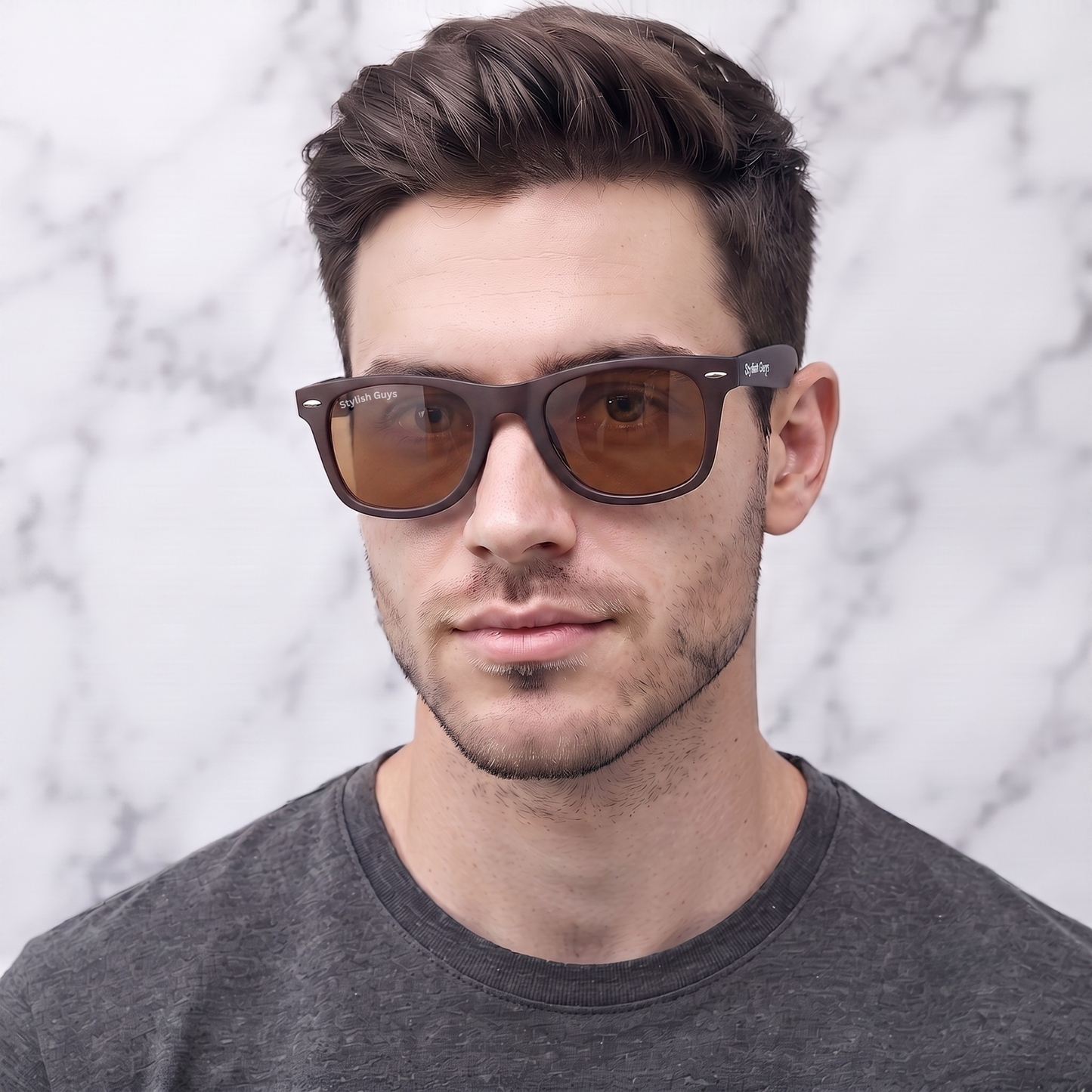 Sunglasses For Men With Brown Glass & Brown Frame 2140 Wayfarer Sunglass By Sunglasses Deal