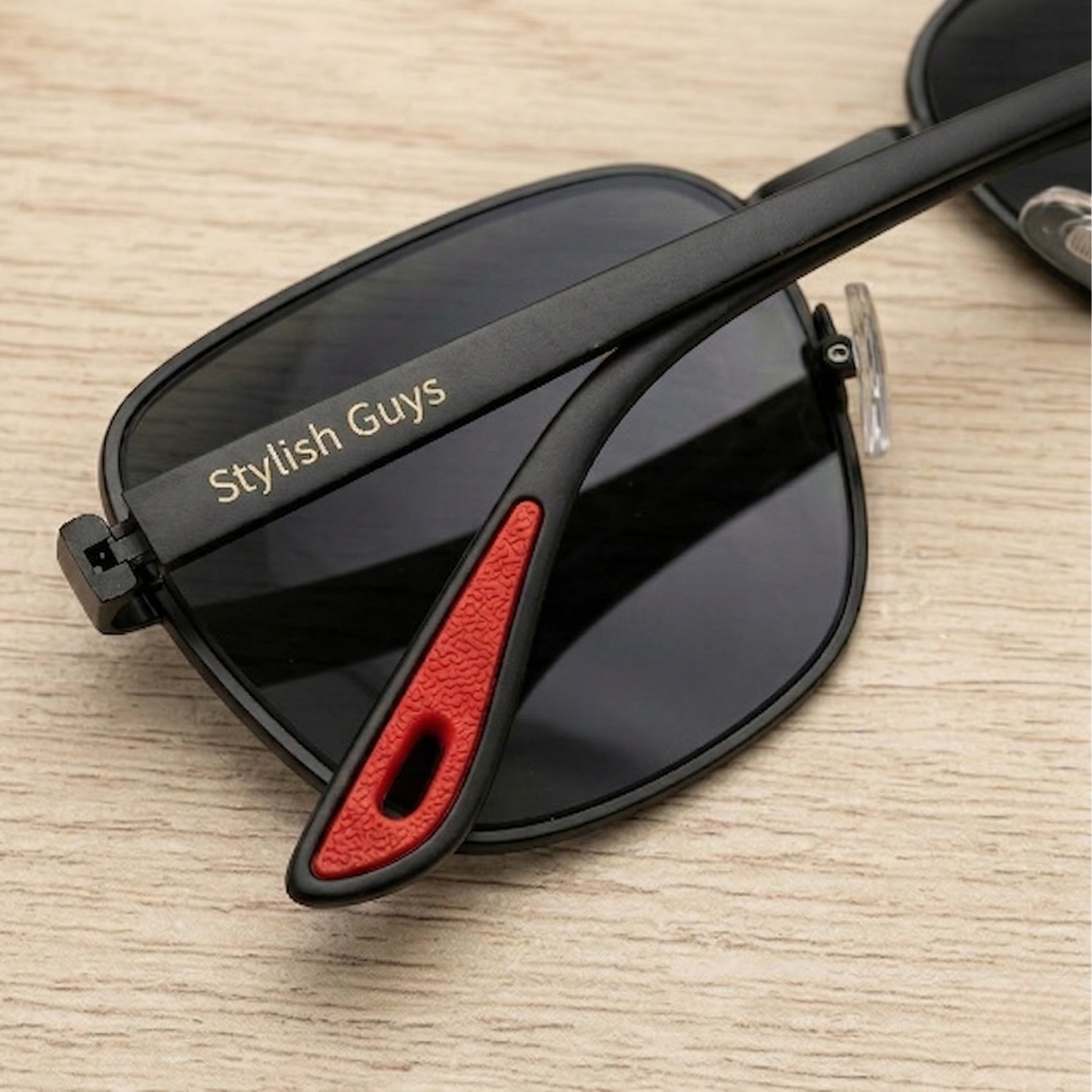 Sunglasses For Men With Black Glass & Black Frame 07 Square Polarized Sunglass By Sunglasses Deal