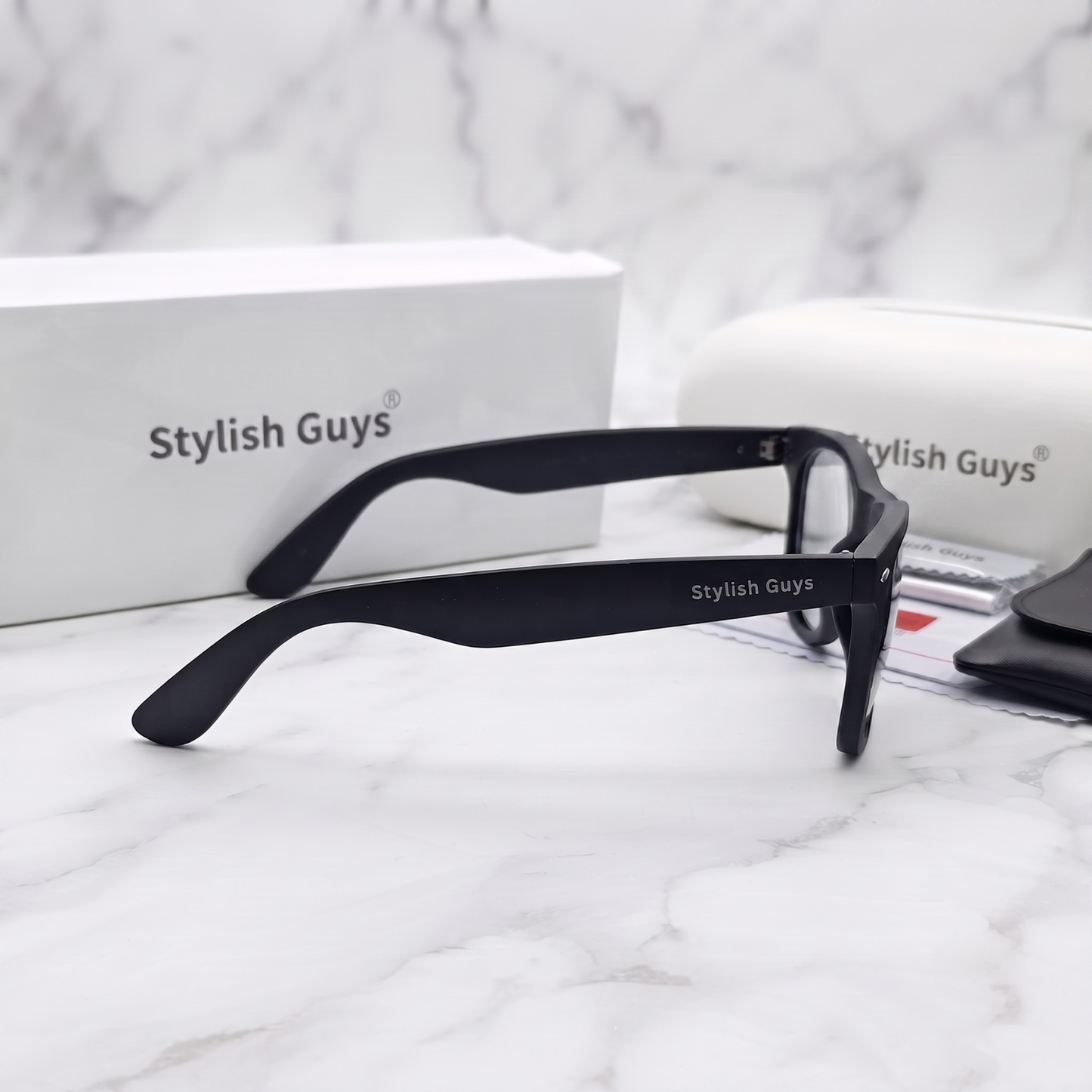 Sunglasses For Men With Clear Glass & Black Frame 2140 Wayfarer Sunglass By Sunglasses Deal