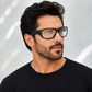 Sunglasses For Men With Clear Glass & Black Frame 2053 Sport Sunglass By Sunglasses Deal