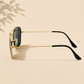 Sunglasses For Men With Black Glass & Golden Frame 3136 Square Sunglass By Sunglasses Deal
