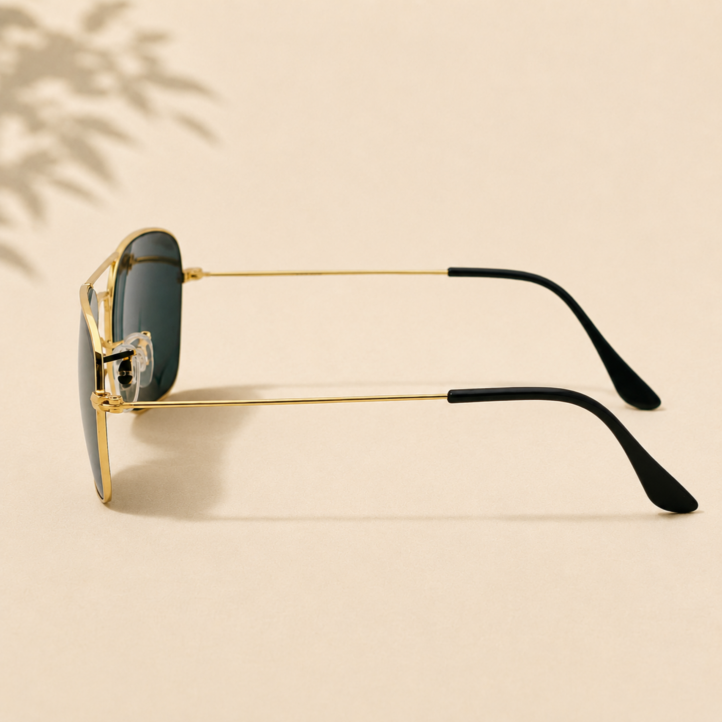 Sunglasses For Men With Black Glass & Golden Frame 3136 Square Sunglass By Sunglasses Deal