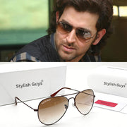 Sunglasses For Men With Brown Shade Glass & Brown Frame 3026 Aviator Sunglass By Sunglasses Deal