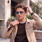Sunglasses For Men With Blue Shade Glass & Golden Frame 3517 Aviator Oval Sunglass By Sunglasses Deal