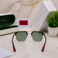 Sunglasses For Men With Green Glass & Golden Frame 04 Square Polarized Sunglass By Sunglasses Deal