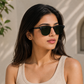 Sunglasses For Men With Black Glass & Black Frame 3016 Club Master Sunglass By Sunglasses Deal