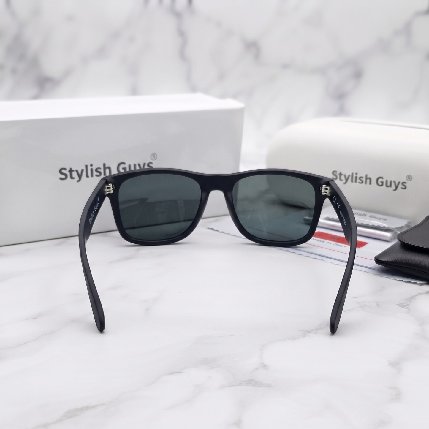 Sunglasses For Men With Black Glass & Black Frame 2140 Wayfarer Sunglass By Sunglasses Deal
