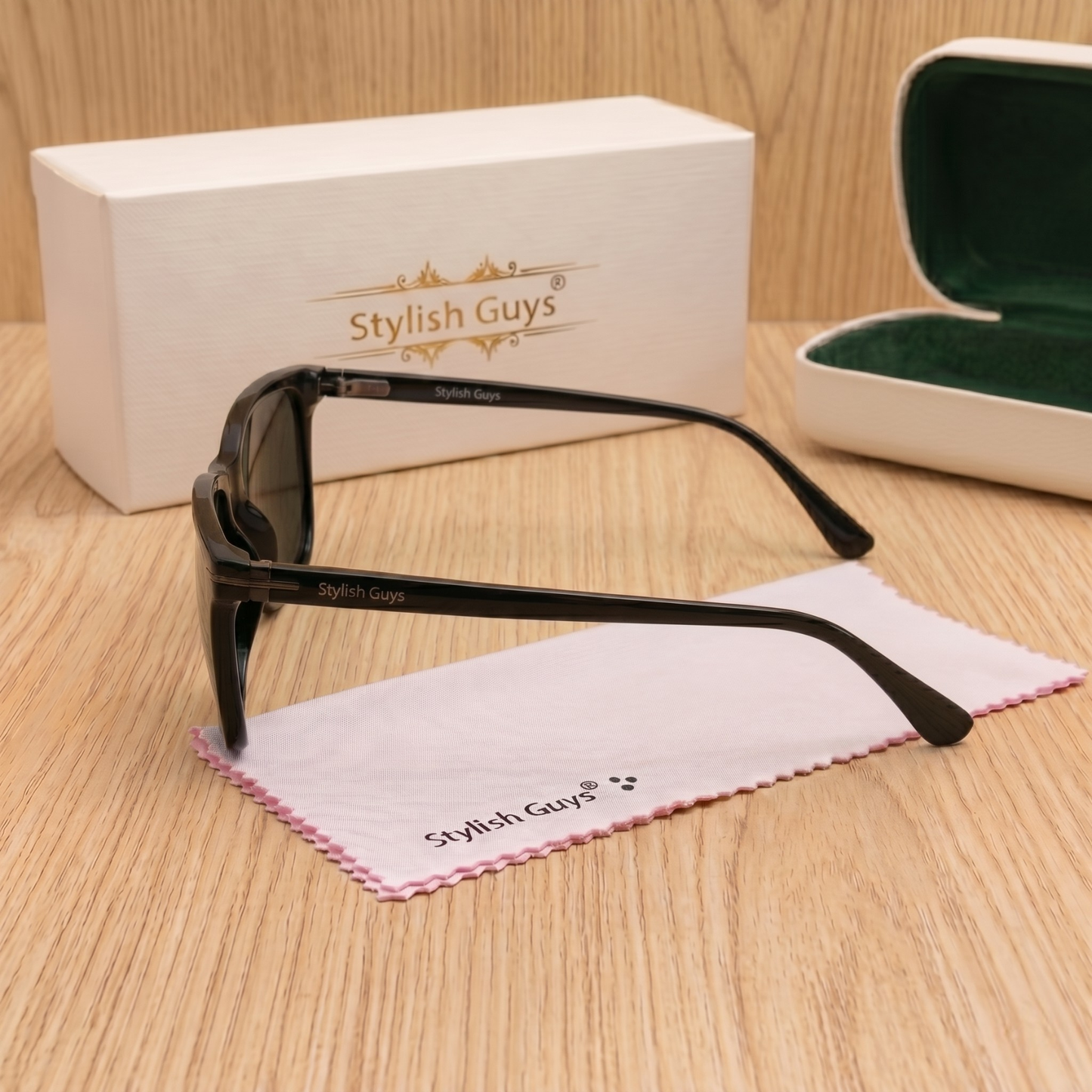 Sunglasses For Men With Black Glass & Black Frame 4708 Square Sunglass By Sunglasses Deal