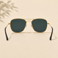Sunglasses For Men With Black Glass & Golden Frame 3136 Square Sunglass By Sunglasses Deal