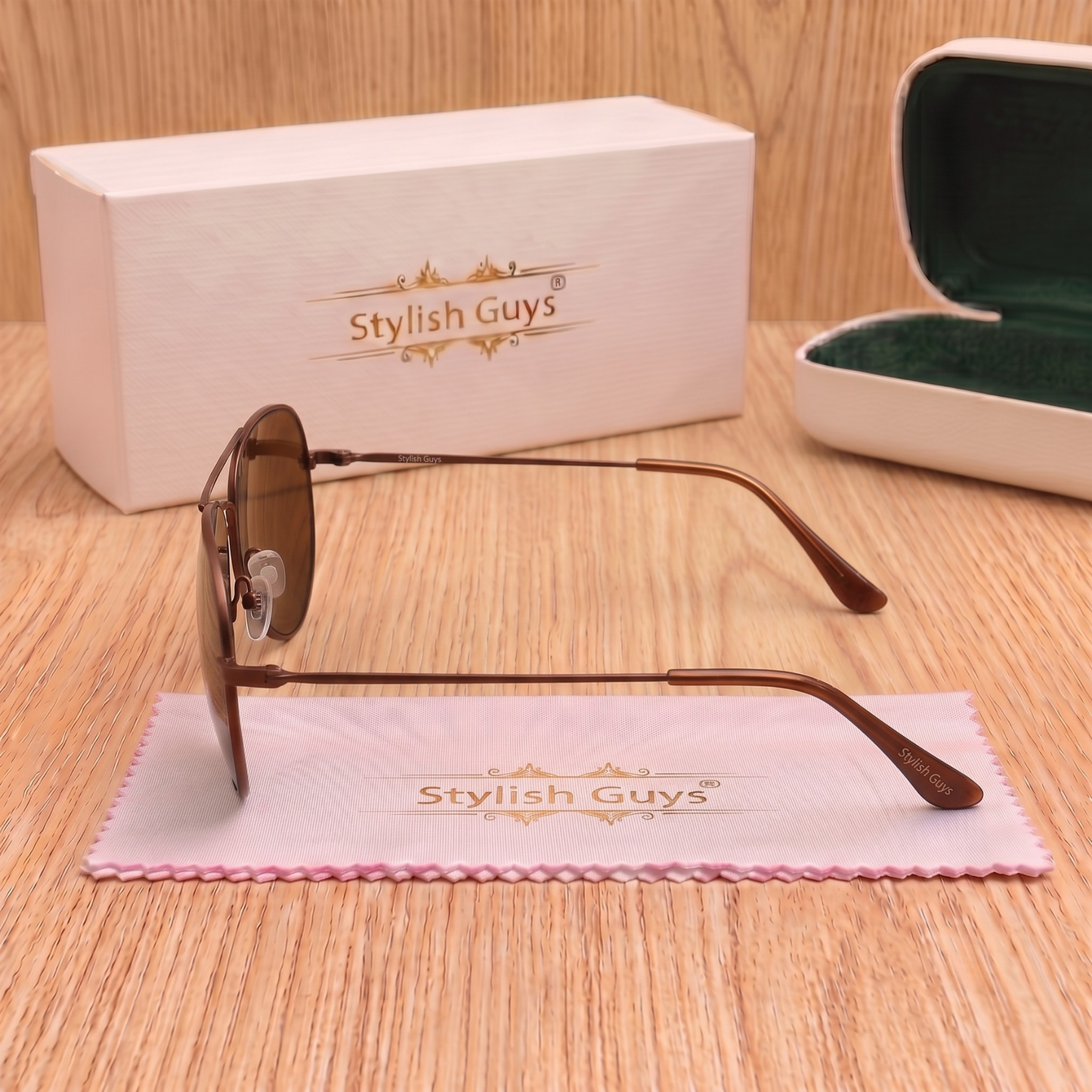 Sunglasses For Men With Brown Glass & Brown Frame 3026 Aviator Sunglass By Sunglasses Deal