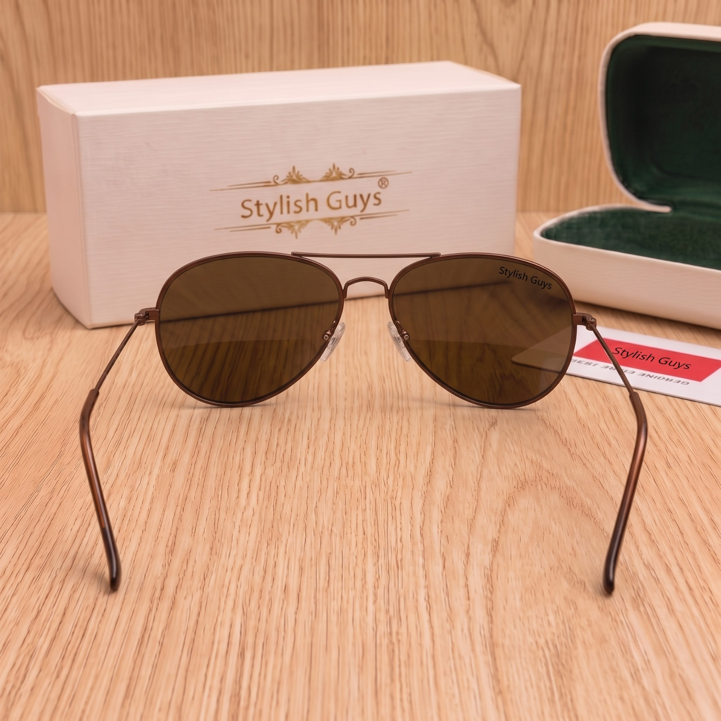 Sunglasses For Men With Brown Glass & Brown Frame 3026 Aviator Sunglass By Sunglasses Deal