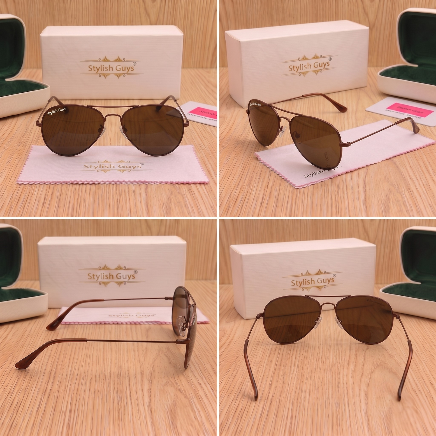 Sunglasses For Men With Brown Glass & Brown Frame 3026 Aviator Sunglass By Sunglasses Deal