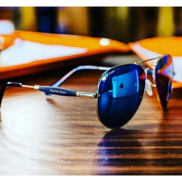 Top Trendy Hot New Stylish Attractive Aqua & Golden 3517 Evergreen UV Protected Sunglasses For King's Men & Women