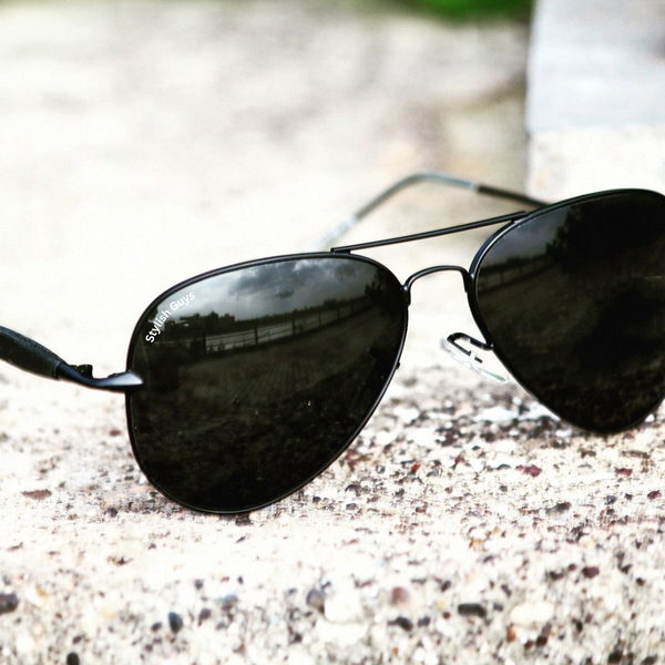 Top Trendy Hot New Stylish Attractive Black & Black 3517 Evergreen UV Protected Sunglasses For King's Men & Women