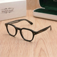Sunglasses For Men With Clear Glass & Black Frame 1045 Round Polarized Sunglass By Sunglasses Deal