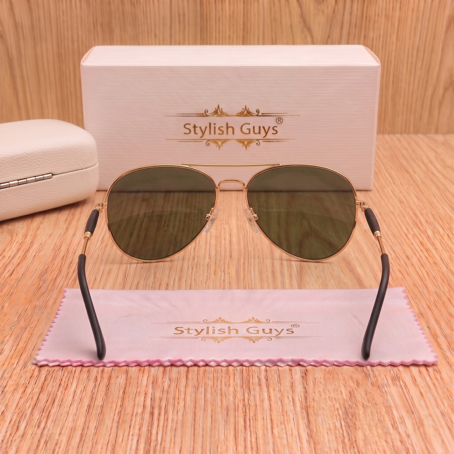 Sunglasses For Men With Aqua Blue Mercury Glass & Golden Frame 3517 Aviator Oval Sunglass By Sunglasses Deal