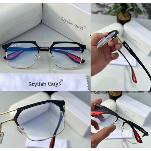 Top Trendy Hot New Stylish Attractive Square Day-Night & Gold 04 Evergreen UV Protected Sunglasses For King's Men & Women ( SG-#04 )